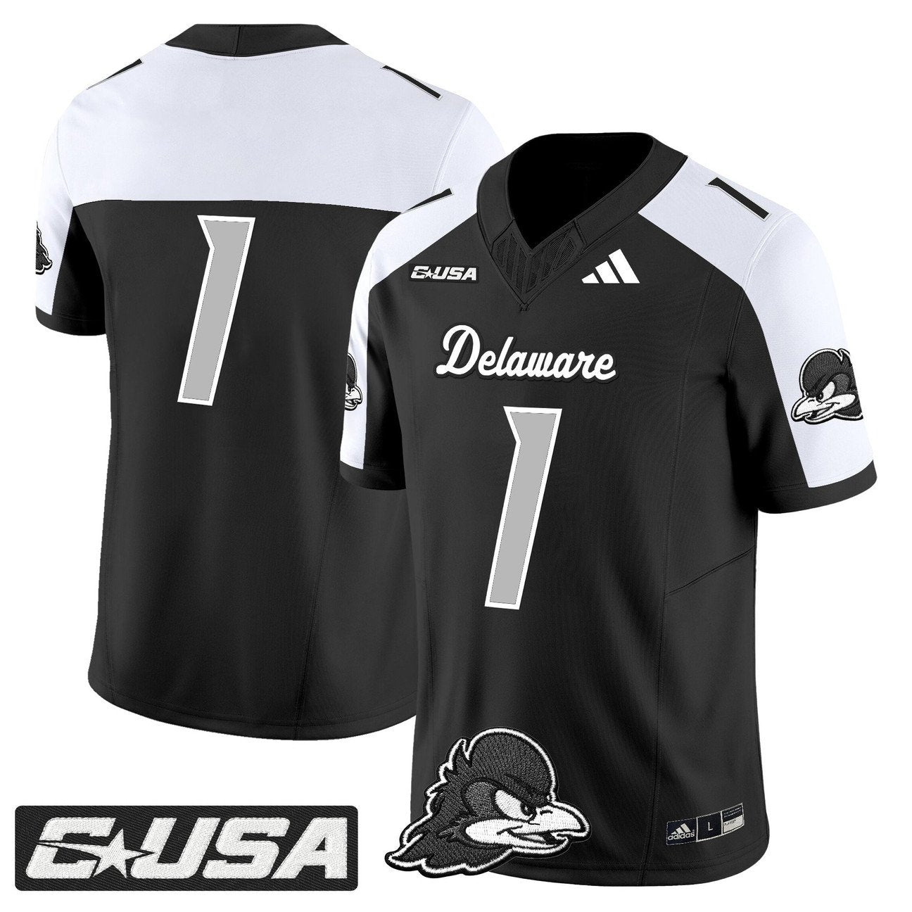 Team Jersey #1 Delaware Blue Hens 2025 Vapor Limited Stitched