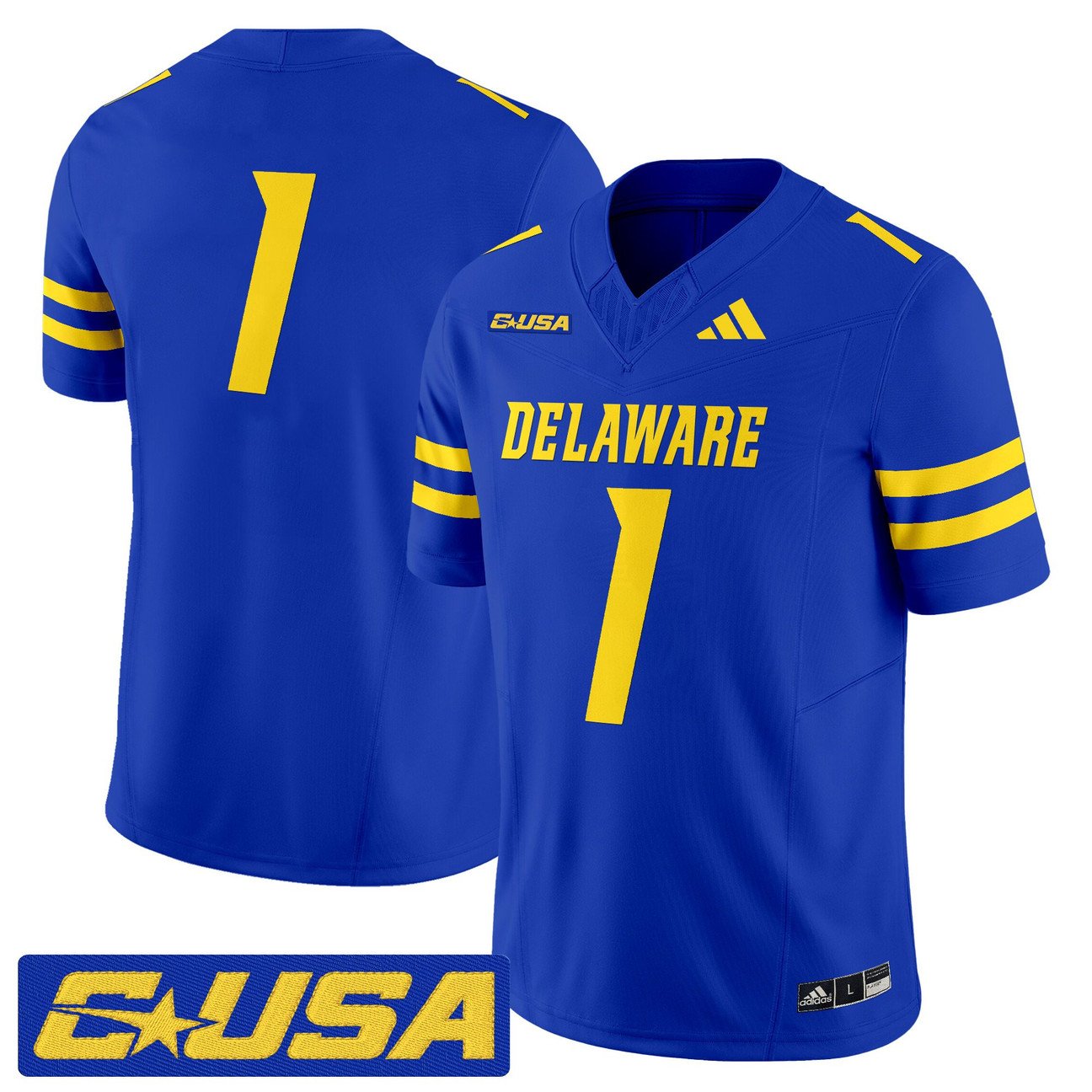 Team Jersey #1 Delaware Blue Hens 2025 Vapor Limited Stitched