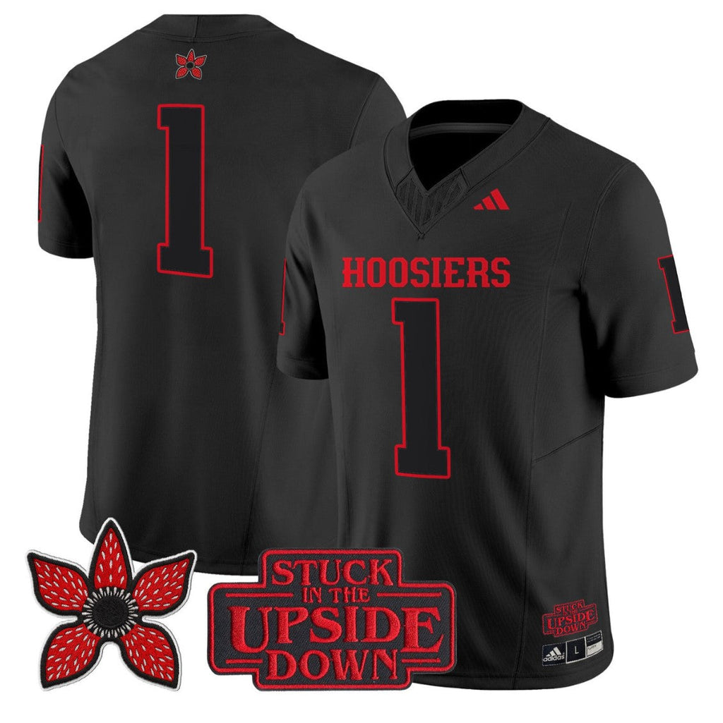 Team Jersey #1 Indiana Hoosiers Stranger Things Edition Stitched