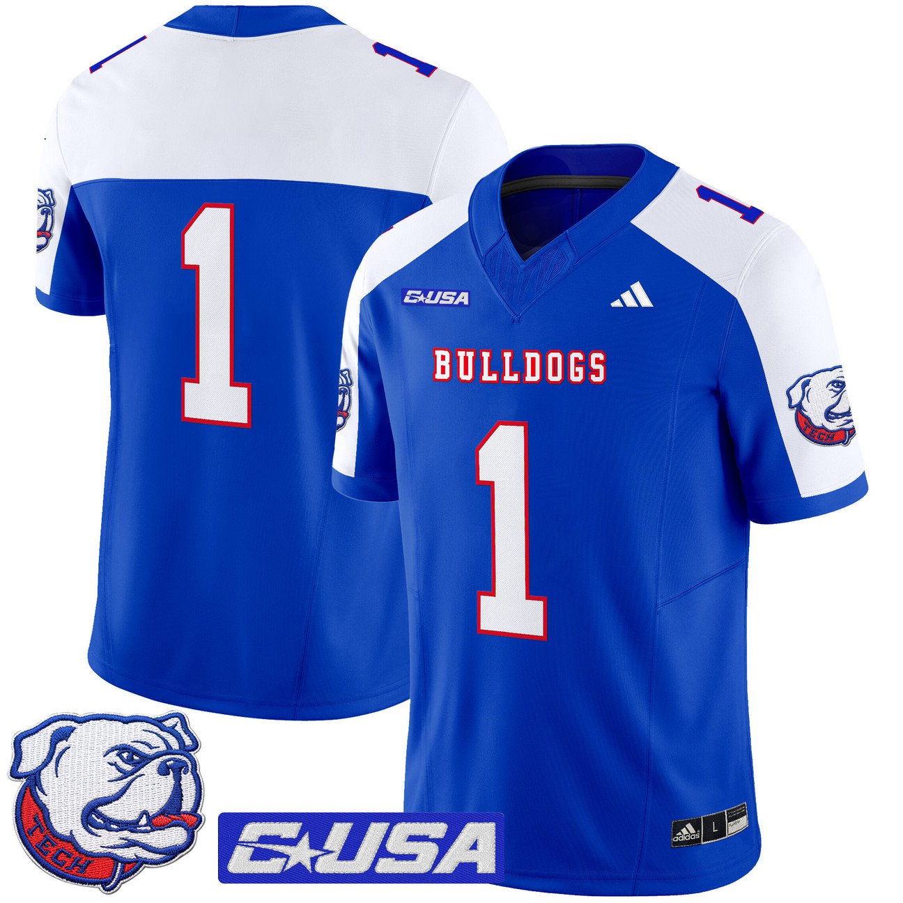 Team Jersey #1 Louisiana Tech Bulldogs 2025 Vapor Limited Stitched