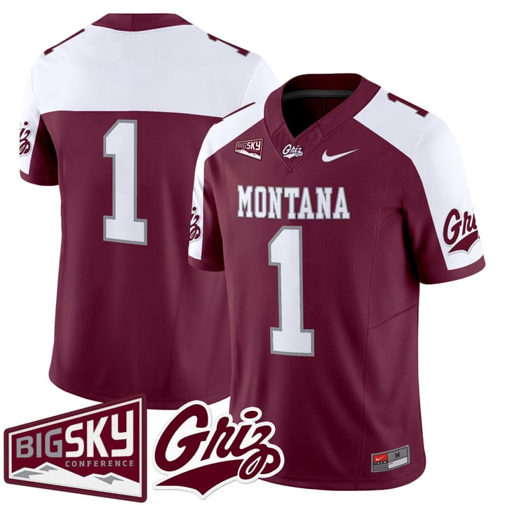 Team Jersey #1 Montana Grizzlies 2025 Vapor Limited Stitched Black Alter