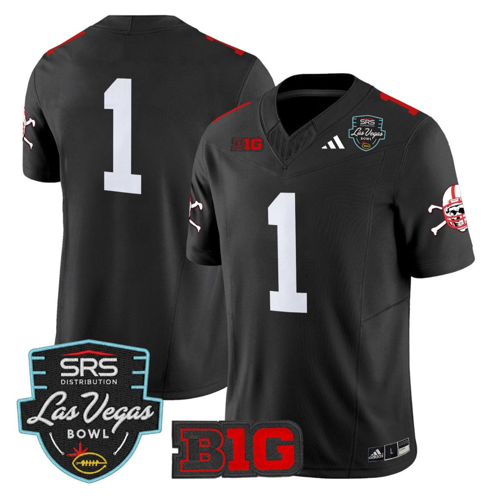 Team Jersey #1 Nebraska Cornhuskers 2025 Las Vegas Bowl Stitched