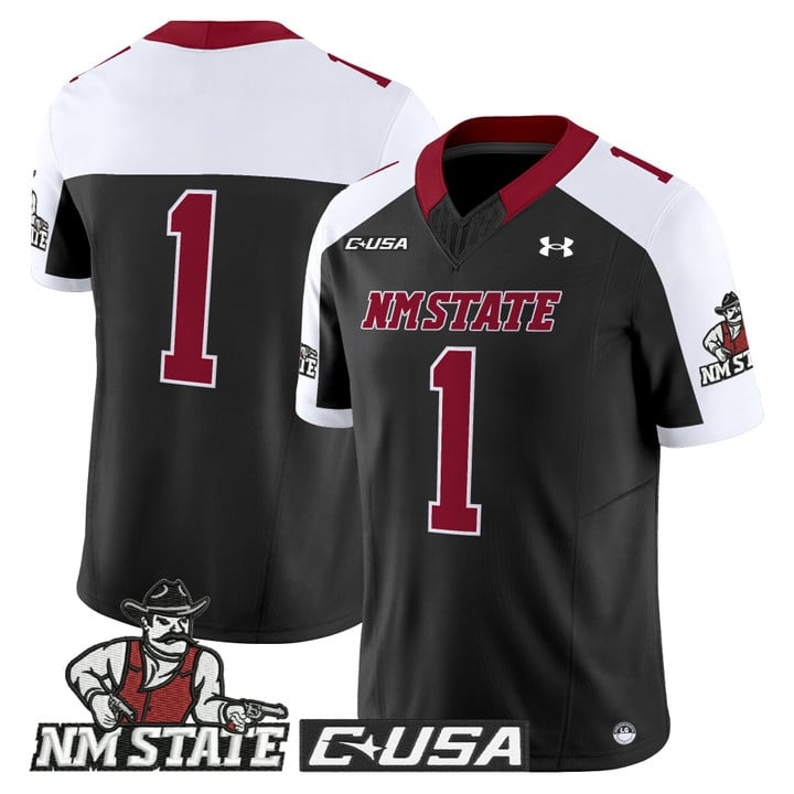 Team Jersey #1 New Mexico State Aggies 2025 Vapor Limited Stitched