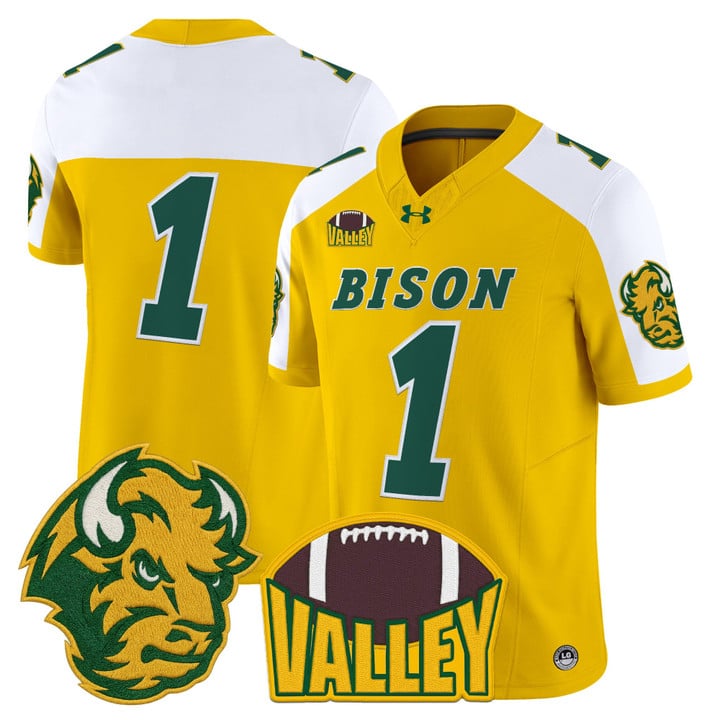 Team Jersey #1 North Dakota State Bison 2025 Vapor Limited Stitched