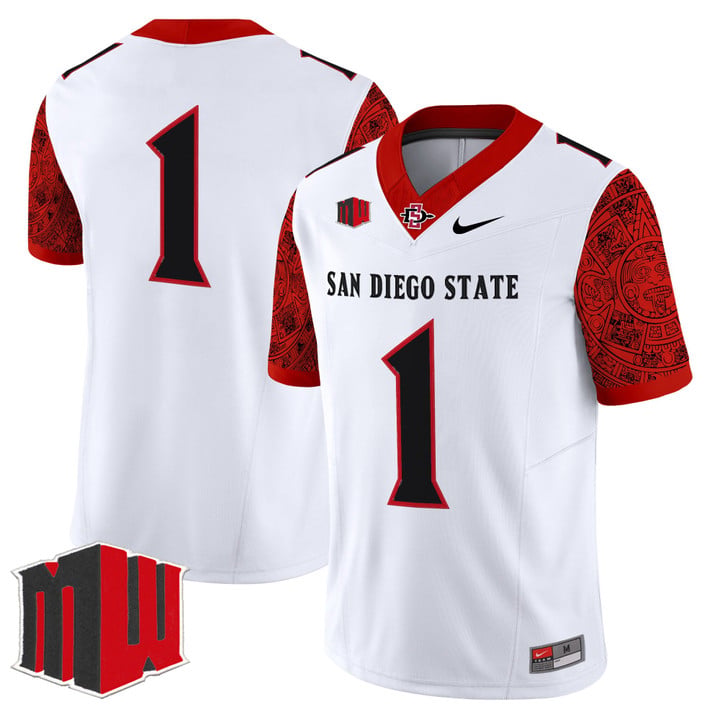 Team Jersey #1 San Diego State Aztecs 2025 Vapor Limited Stitched