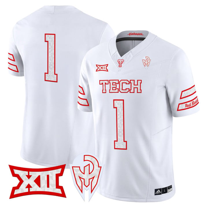 Team Jersey #1 Texas Tech Red Raiders Too Cold Vapor Limited Stitched