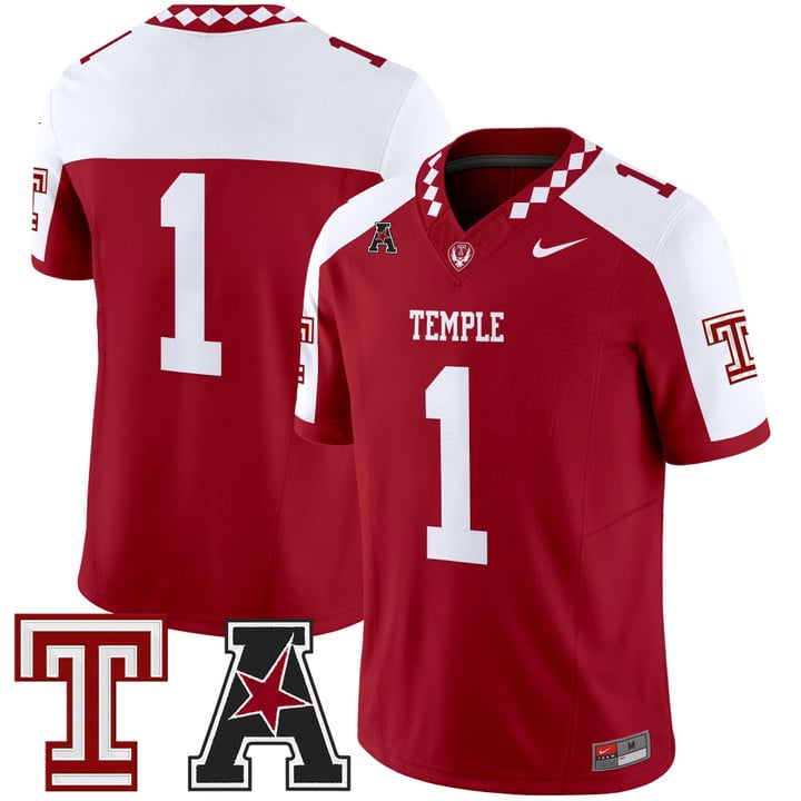 Team Jersey #1 Temple Owls 2025 Vapor Limited Stitched