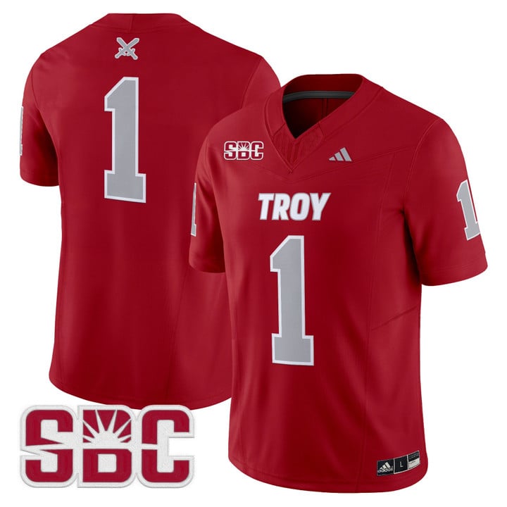 Team Jersey #1 Troy Trojans 2025 Vapor Limited Stitched