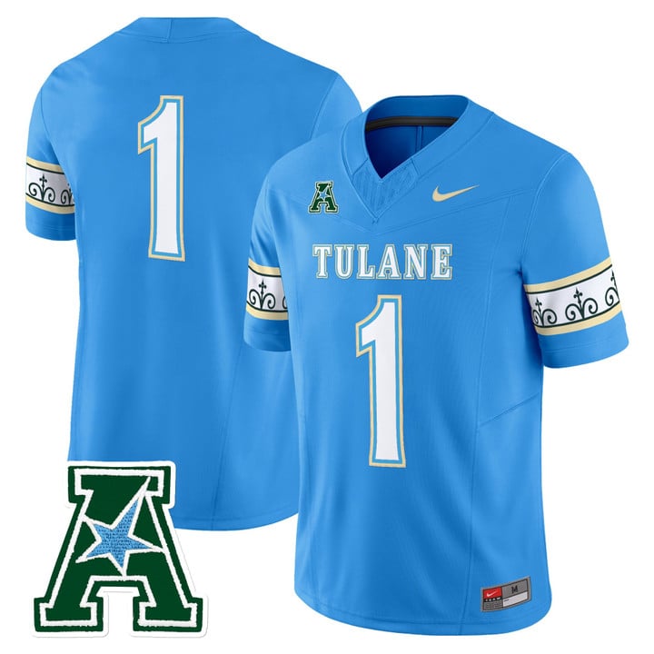 Team Jersey #1 Tulane Green Wave 2025 City Edition Vapor Stitched