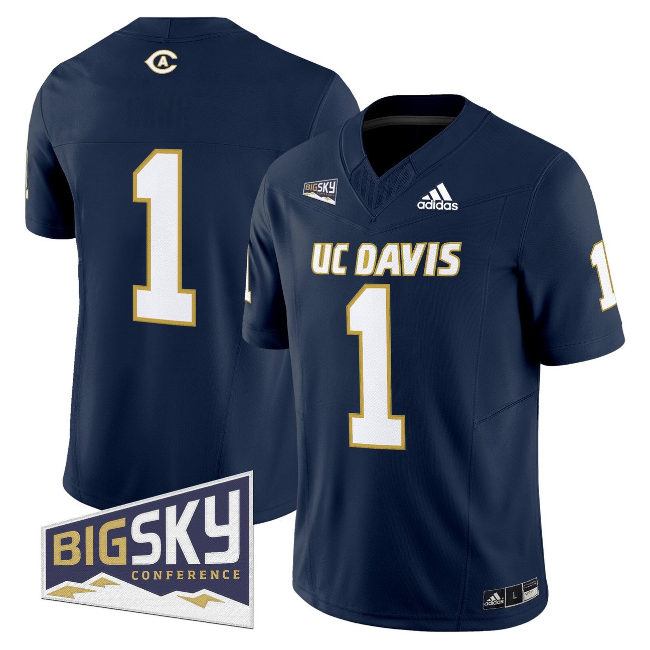 Team Jersey #1 UC Davis Aggies 2025 Lake Tahoe Patch Stitched