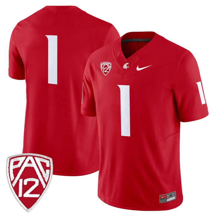Team Jersey #1 Washington State Cougars 2025 Vapor Limited Stitched