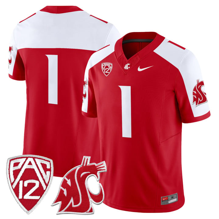 Team Jersey #1 Washington State Cougars 2025 Vapor Limited Stitched