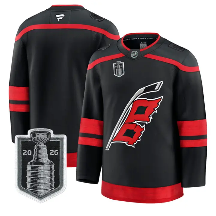 Team Jersey Blank Carolina Hurricanes 2026 Stanley Cup Stitched