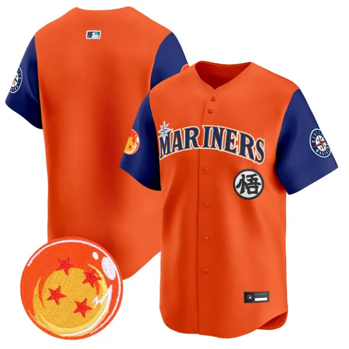 Team Jersey Blank Seattle Mariners Dragon Ball Premier Limited Stitched