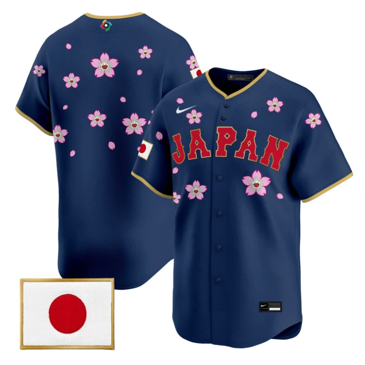 Team Jersey Blank Team Japan World Baseball 2026 Takashi Murakami Stitched