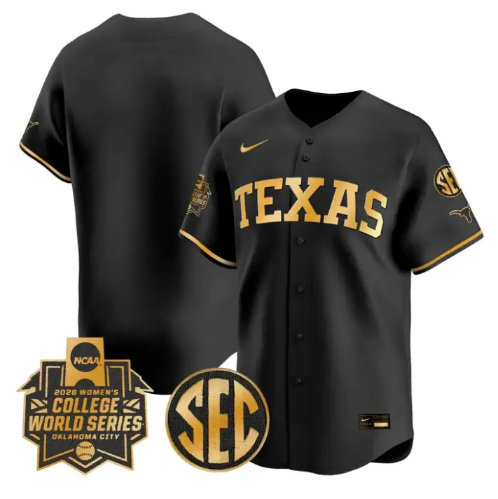 Team Jersey Blank Texas Softball 2026 World Series Stitched