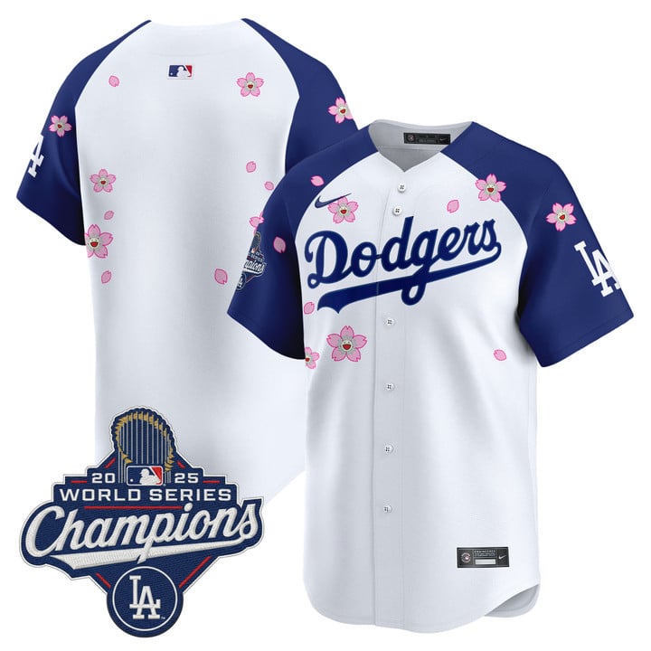 Team Jersey Dodgers 2025 World Series Champions Tokyo Series Stitched
