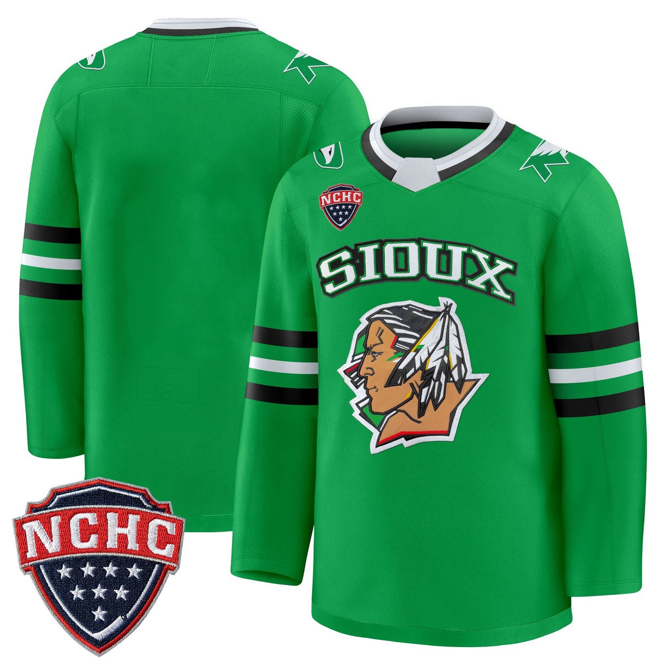 Team Jersey North Dakota Fighting Hawks 2025-26 Stitched