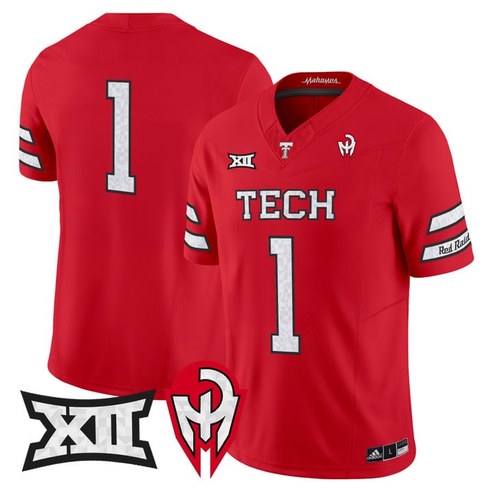 Team Jersey #1 Texas Tech Red Raiders Too Cold Vapor Limited Stitched