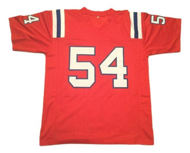 Tedy Bruschi CUSTOM STITCHED Unsigned Football Jersey Red