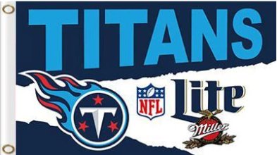 Tennessee Titans Lite Flag 3X5 Ft Polyester Banner USA 90x150cm