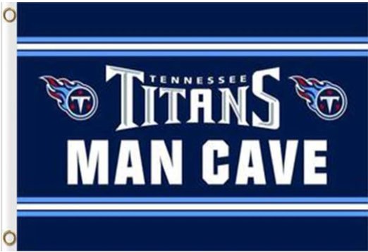 Tennessee Titans MAN CAVE Flag 3X5 Ft Polyester Banner USA 90x150cm