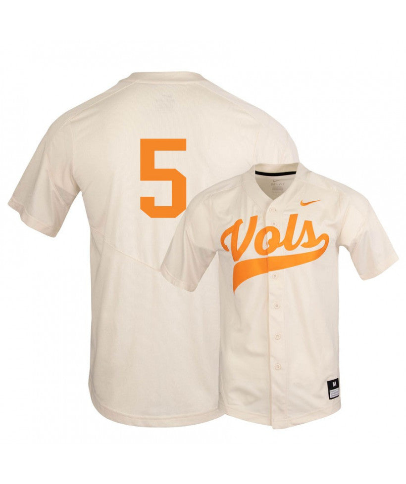 Tennessee Volunteers 10 Pete Derkay Elite Orange Baseball Jersey
