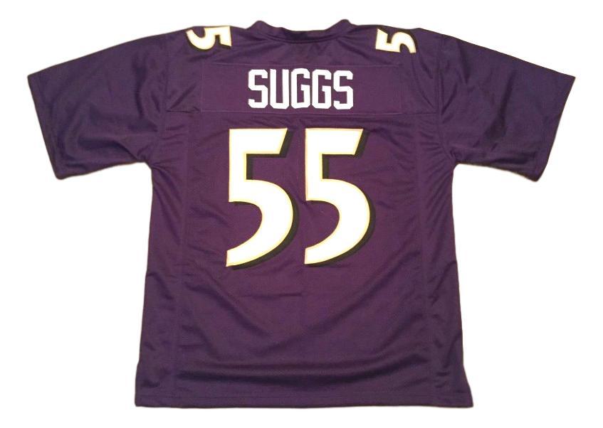Terrell Suggs CUSTOM STITCHED Unsigned Football Jersey Purple