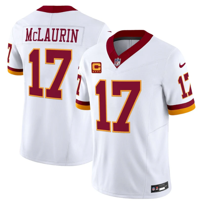 Terry McLaurin Jersey #17 Throwback Vapor Limited All Stitched White