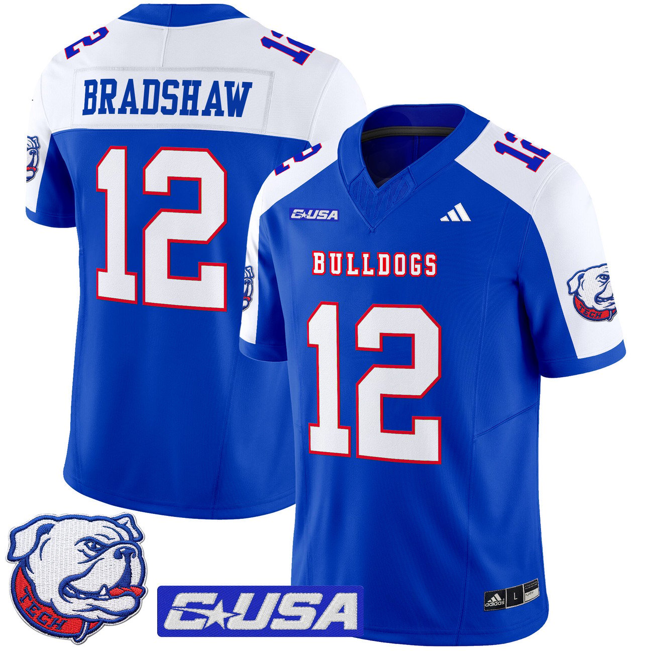 Terry Bradshaw Jersey #12 Louisiana Tech Bulldogs 2025 Limited Stitched
