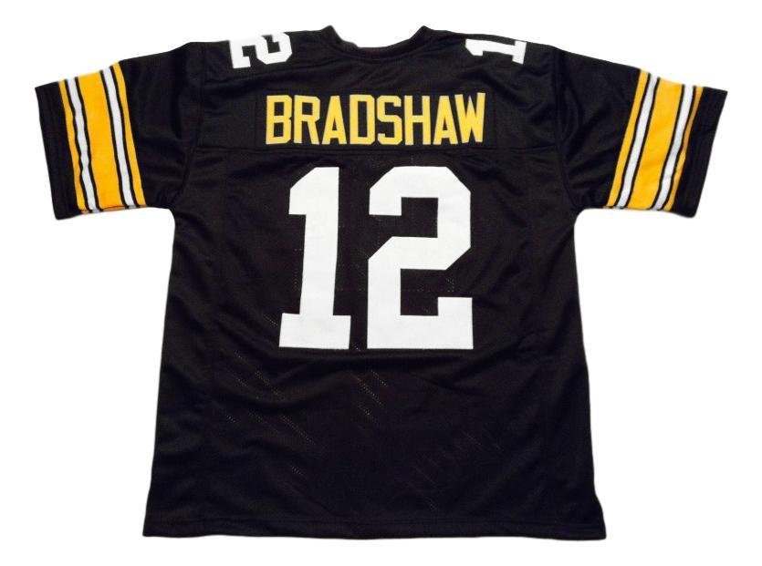 Terry Bradshaw CUSTOM STITCHED Unsigned Football Jersey Black