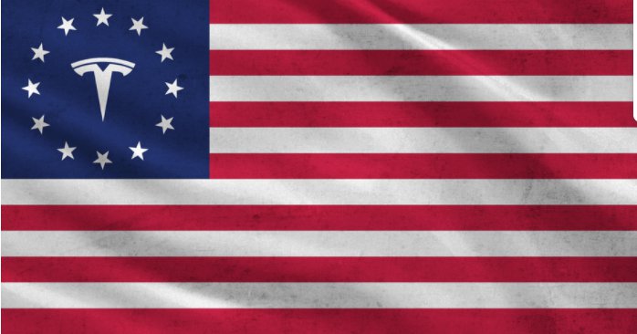 Tesla Flag America 3X5 Ft Polyester Banner USA 90x150cm