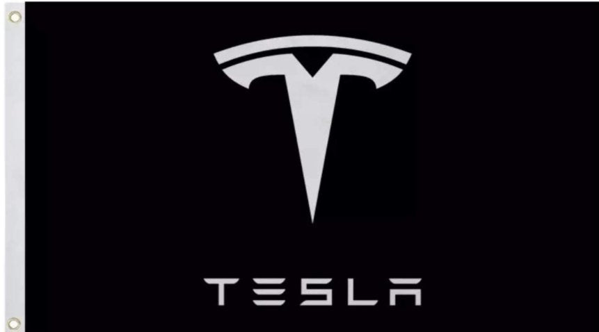 Tesla Flag Model S 3 X Y Car Man Cave 3X5 Ft Polyester Banner USA 90x150cm