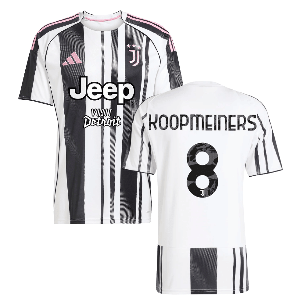 Teun Koopmeiners 8 Juventus 2025-26 Home Men Jersey – White