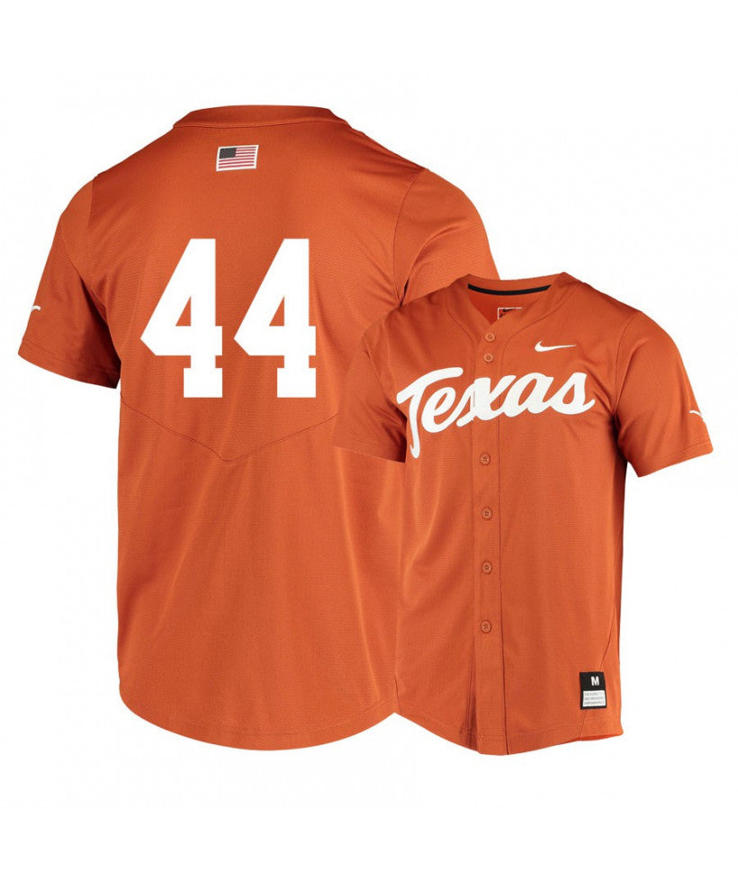 Texas Longhorns 44 Austin Todd Elite Orange College Baseball Jersey