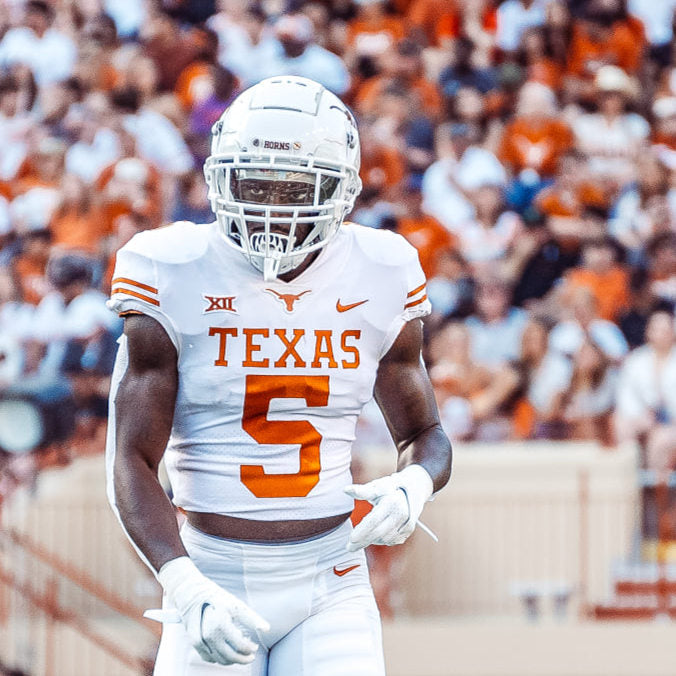 Texas Longhorns D’Shawn Jamison Jersey #5 College Football White