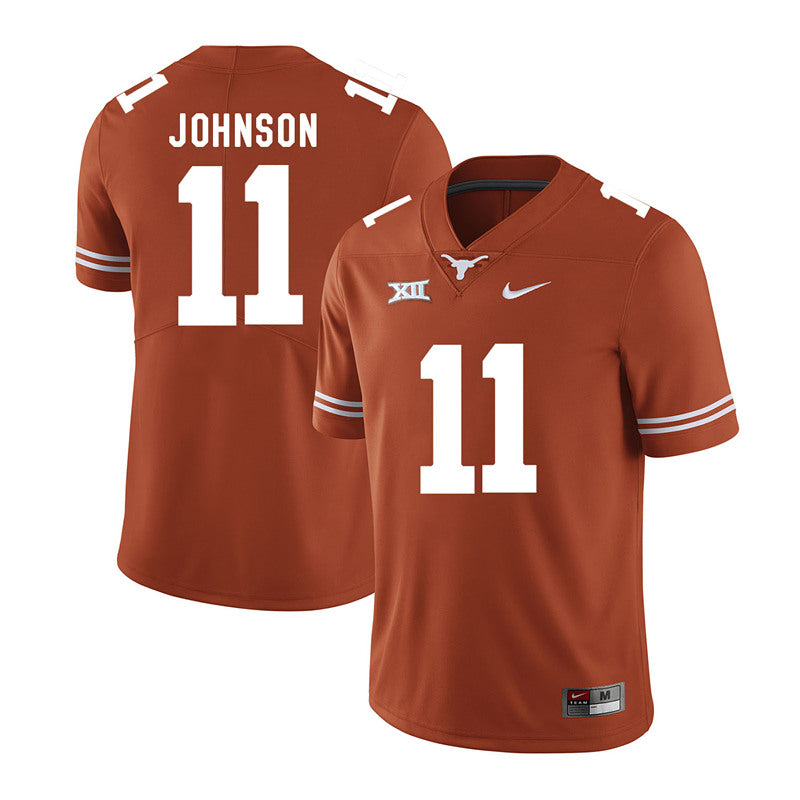 Texas Longhorns Derrick Johnson Jersey #11 College Football Orange