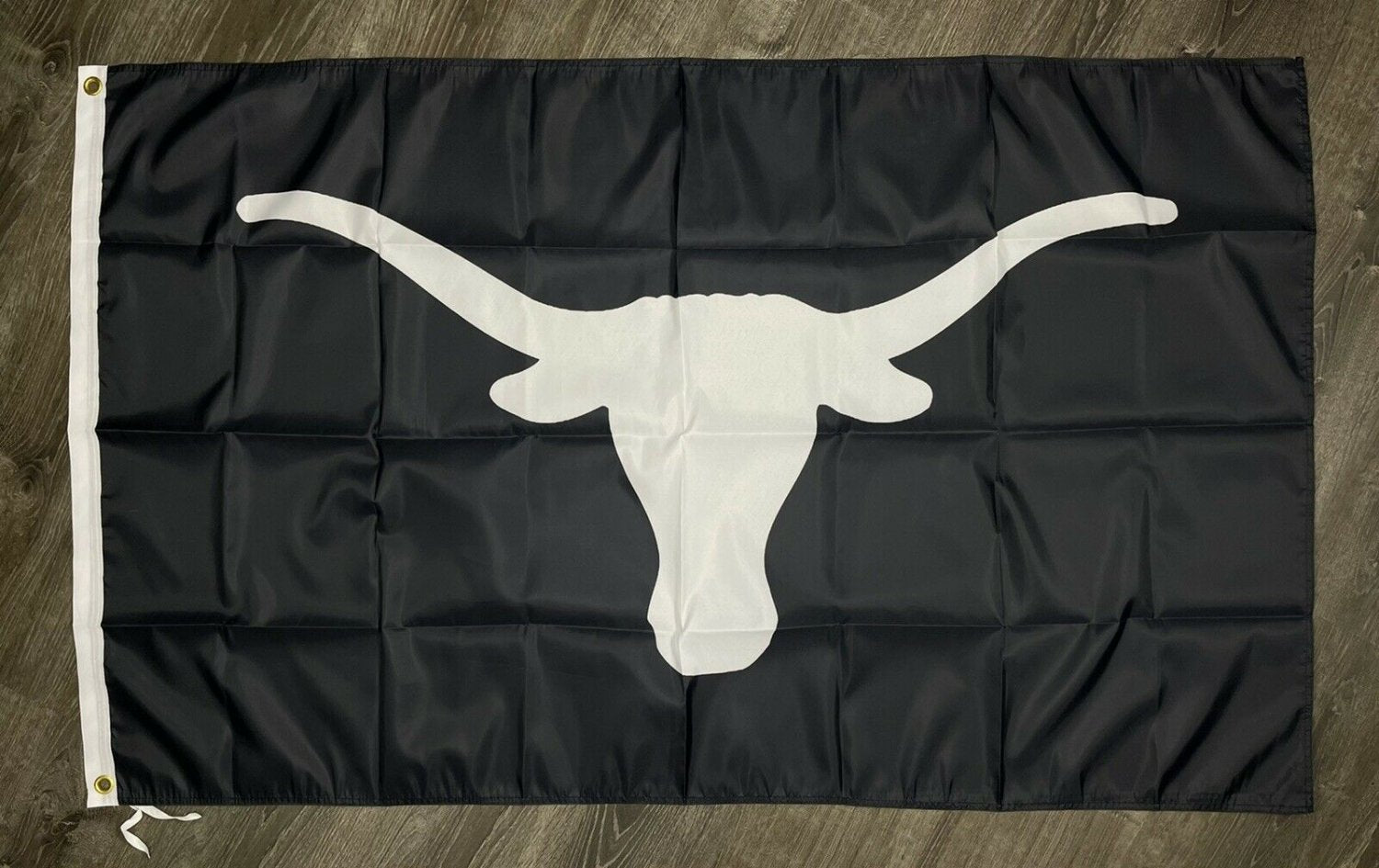 Texas Longhorns Logo Flag 3x5 ft Black Sports Banner Man-Cave Garage
