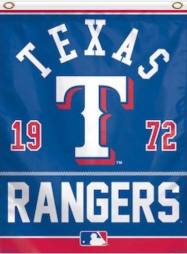 Texas Rangers 1972 Team Flag 3X5Ft Banner USA Polyester with Brass Grommets