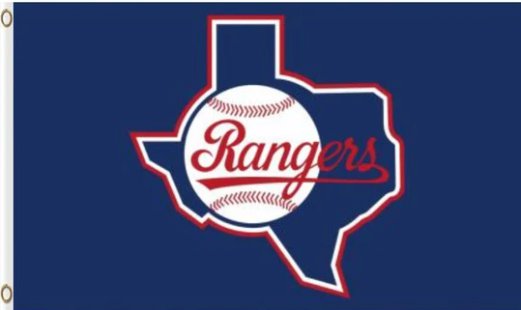 Texas Rangers Logo Sport Flag 3X5Ft Banner USA Polyester with Brass Grommets