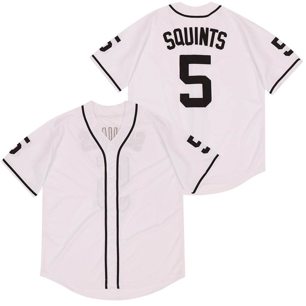 The Sandlot Squints #5 Movie Baseball Jersey White