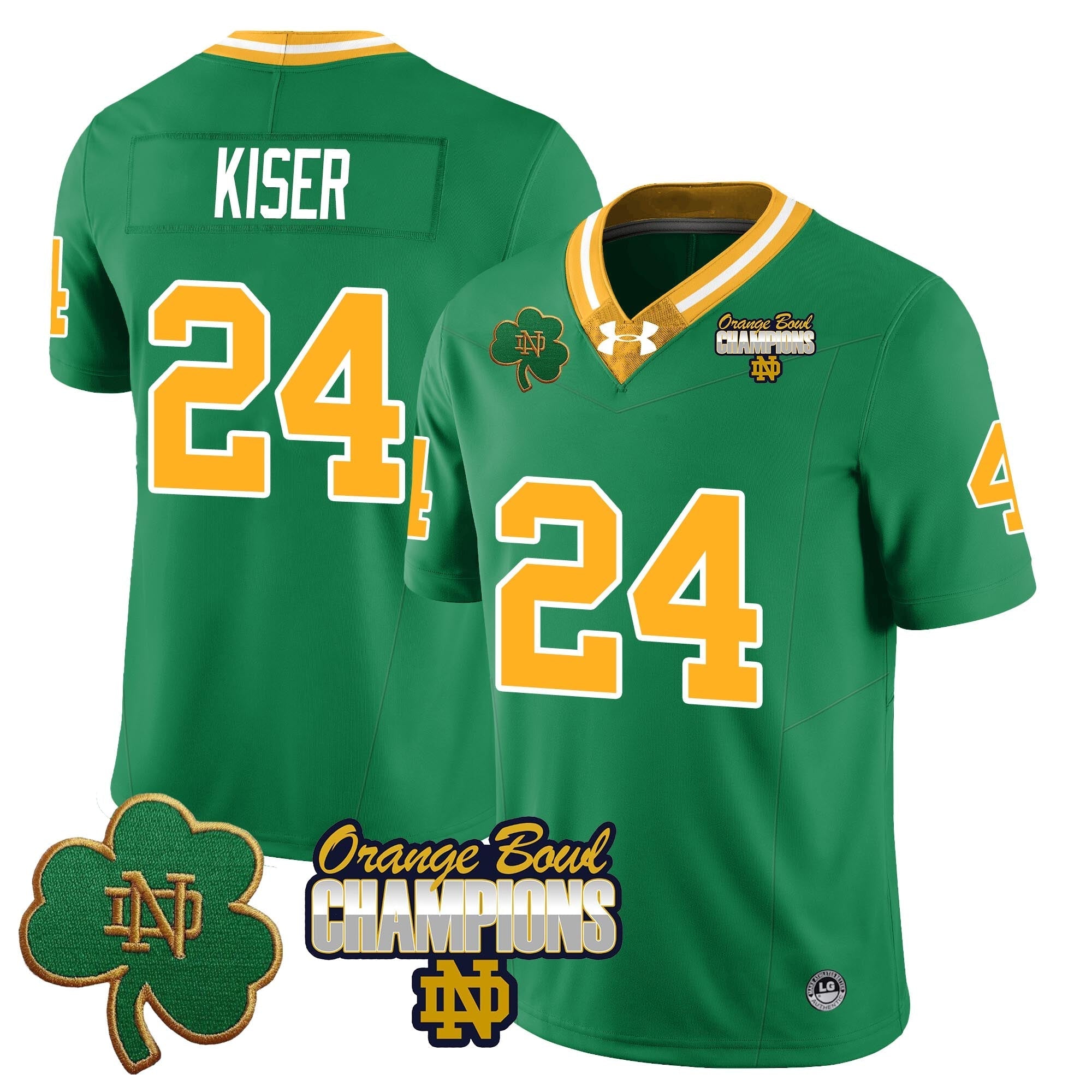 Men Notre Dame Fighting Irish 2025 Orange Bowl Champions Jersey  - All Stitched