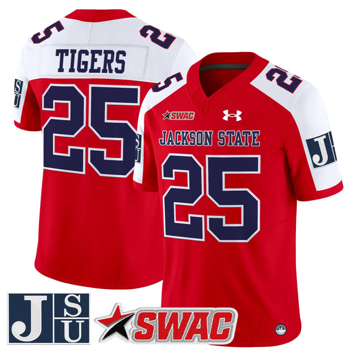 Tigers Jersey #25 Jackson State Tigers 2025 Vapor Limited Stitched