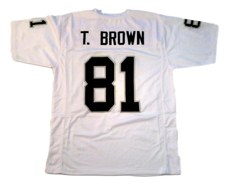 Tim Brown CUSTOM STITCHED Unsigned Football Jersey White