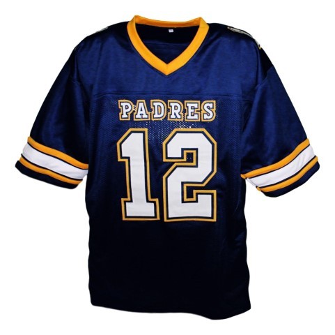 Tom Brady #12 Padres High School New Football Jersey Navy Blue