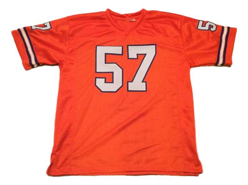 Tom Jackson CUSTOM STITCHED Unsigned Football Jersey Orange