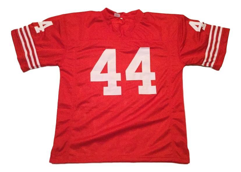 Tom Rathman CUSTOM STITCHED Unsigned Football Jersey Red