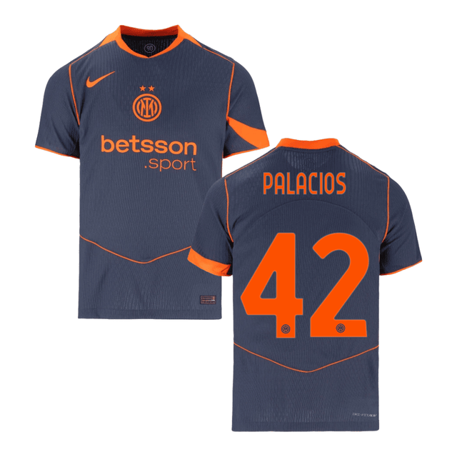 Tomás Palacios 42 Inter Milan 2025-26 Third Match Jersey – Gray