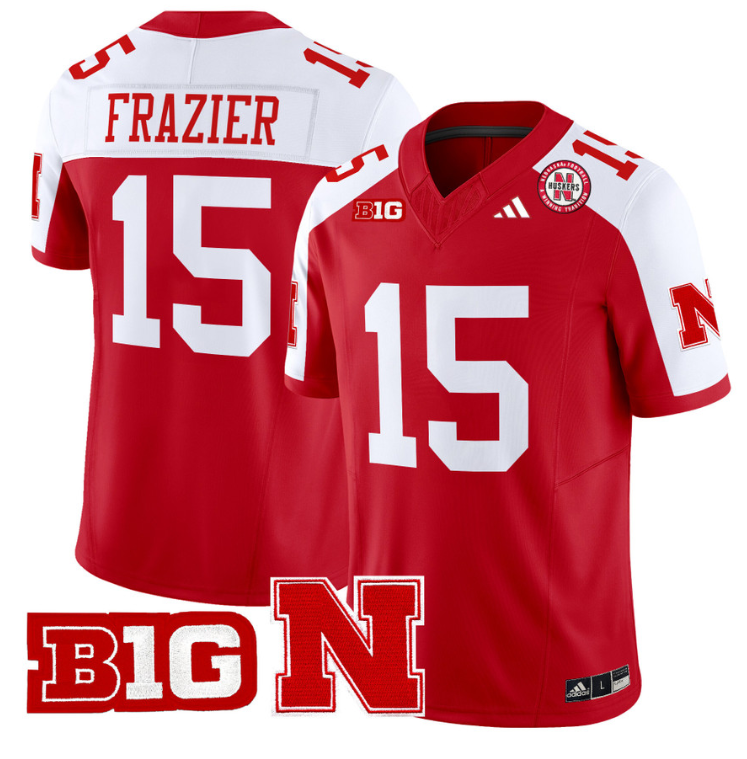 Tommie Frazier Jersey #15 Nebraska Cornhuskers Vapor Limited Football Scarlet Alternate