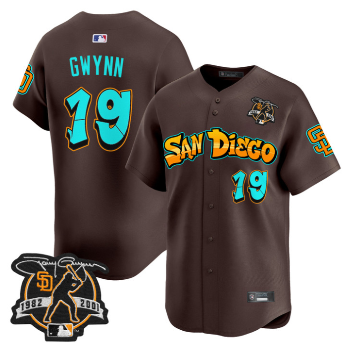 Tony Gwynn Jersey #19 San Diego Padres Graffiti Barrio Edition Stitched Stripes